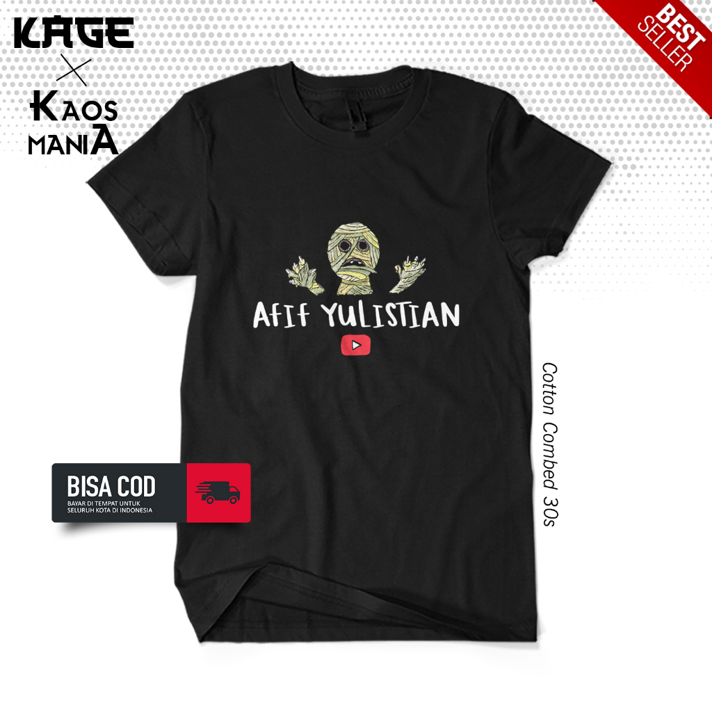 Jual Baju Kaos AFIF YULISTIAN Youtuber Gaming BERGAYA STORE | Shopee