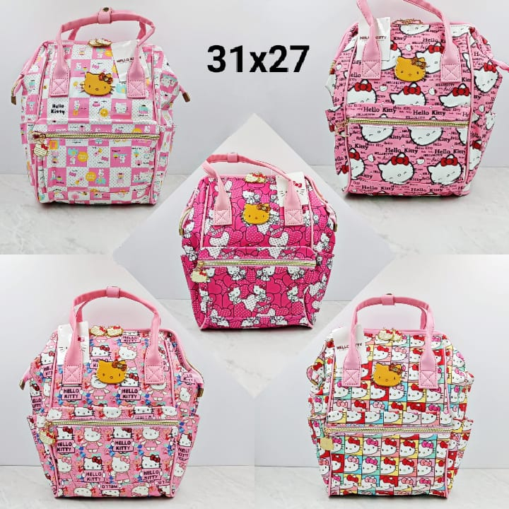 hello kitty anello backpack GRANDE anello GRANDE GTM0451 Fun Details Crafted from vegan leather and featuring a printed fabric lining Hello Kitty Pink Cake Mini