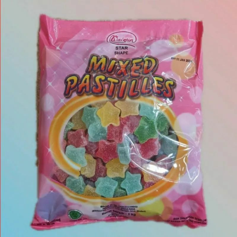 Jual Permen Jelly warna Waisun 1kg ada logo Halal ,BPOM Shopee Indonesia