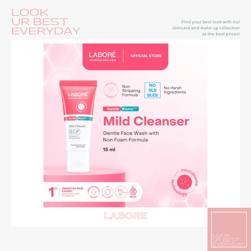 Jual LABORE Gentle Biome Mild Cleanser 15 ml | Shopee Indonesia