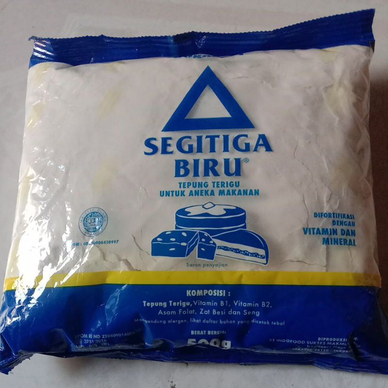 Jual TEPUNG TERIGU SEGITIGA BIRU 500 gr | Shopee Indonesia