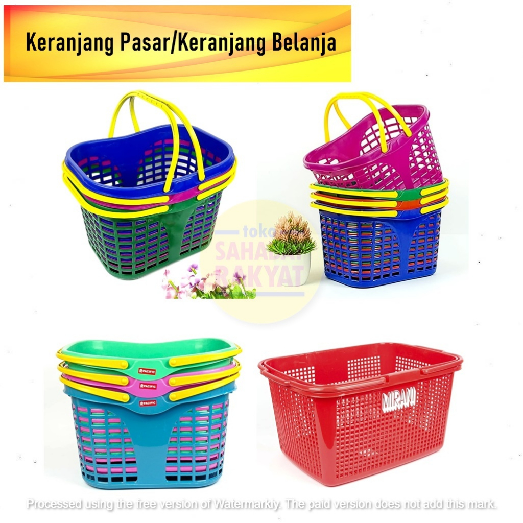 Jual Keranjang Pasarkeranjang Belanjakeranjang Serbaguna Shopee Indonesia 4625