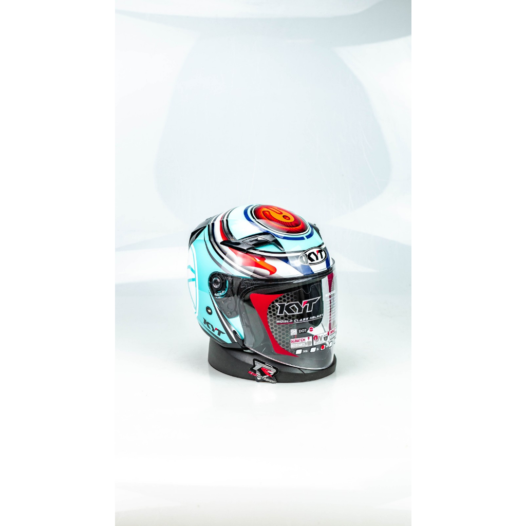 Jual KYT HELM VENOM OPEN JUNIOR RESTART AQUA BLUE HELM ANAK Shopee