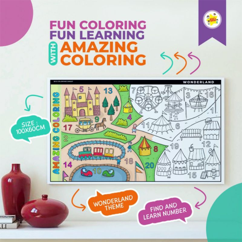 Jual amazing coloring big sheet | Shopee Indonesia