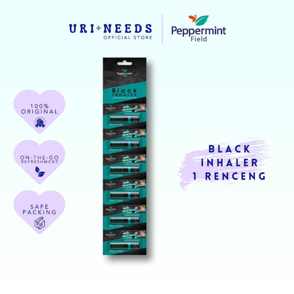 Jual Peppermint Field Black Inhaler 2in1 (1 Renceng) - ORIGINAL ...