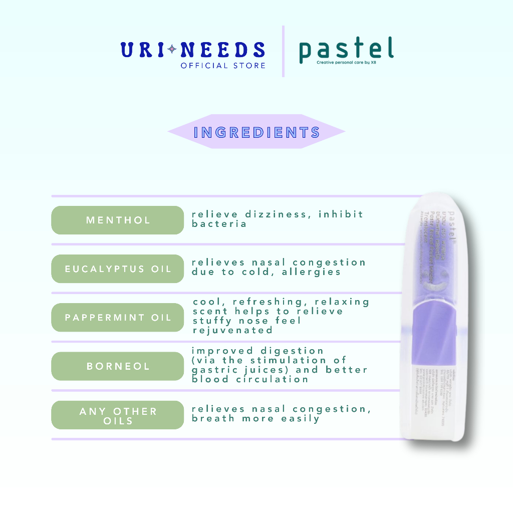 Jual Pastel Pocket Translucent Inhaler X Milli 2in1 (1 Renceng ...