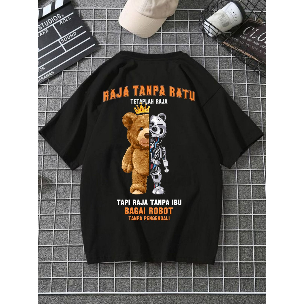 Jual Kaos Raja Tanpa Ratu Tetaplah Raja Combed 24s/kaos kata kata/kaos ...