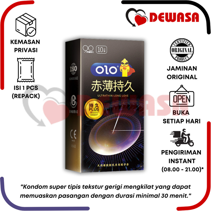 Jual Olo Kondom 001 001 Performa Ultra Thin Long Love 1 Pcs Repack Shopee Indonesia 8970