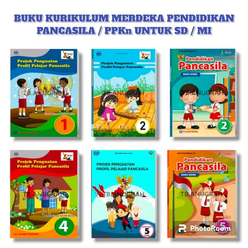 Jual Buku Pendidikan Pancasila Ppkn Kurikulum Merdeka Untuk Sd Mi Kelas 1 2 4 And 5 Penerbit 5479