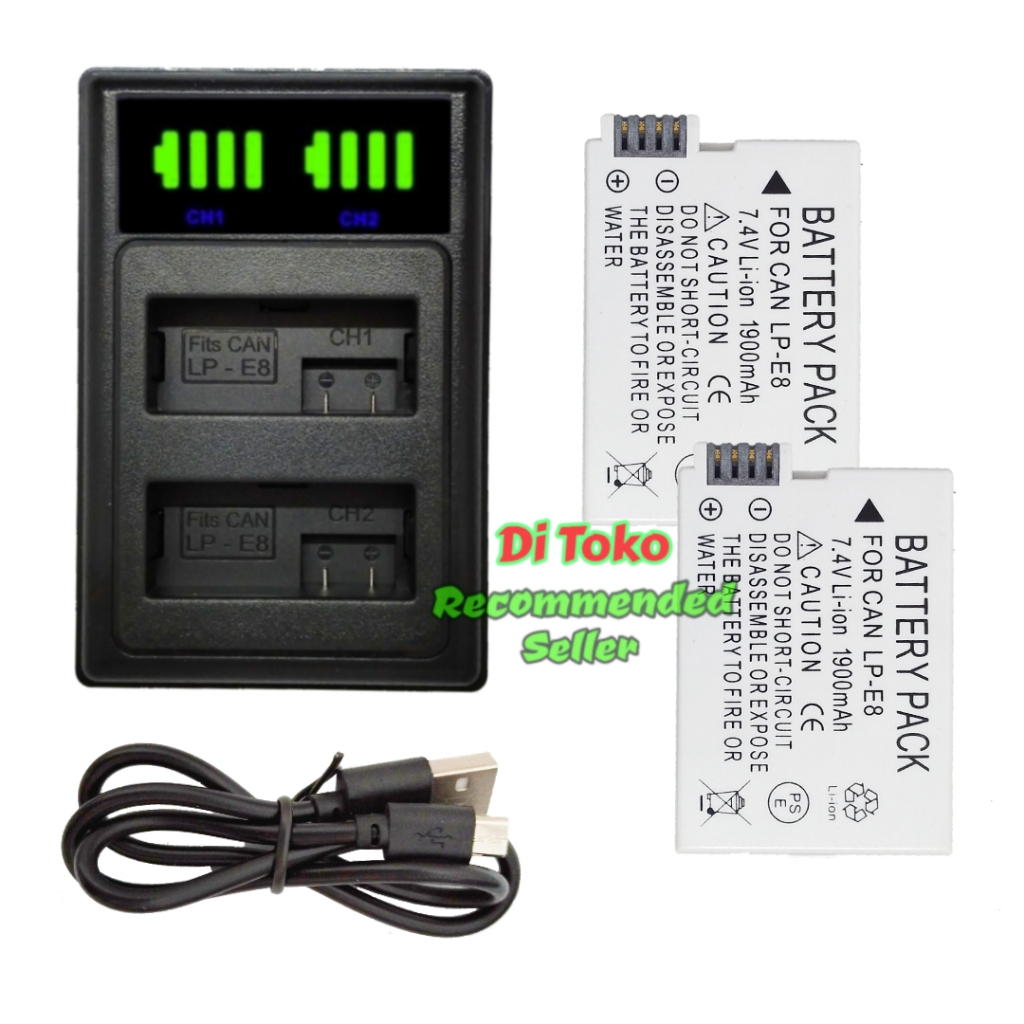 Chargeur Canon LC-E8C Original UE Pour Batterie LP-E8 (EOS 550D/600D/700D/T2i/T3i) – Occasion