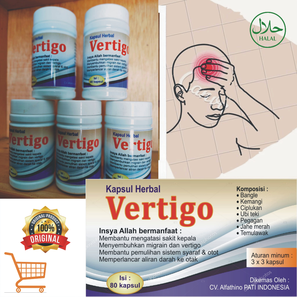 Jual Obat Vertigo Kapsul Herbal Vertigo Kapsul Obat Sakit Kepala