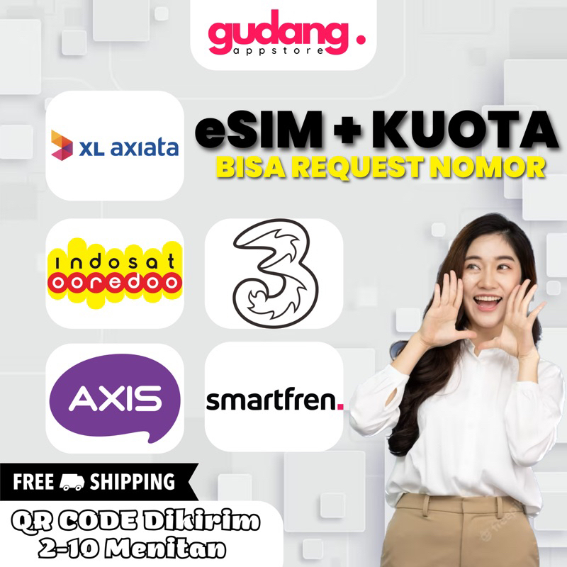 Jual ESIM INDOSAT ESIM XL ESIM SMARTFREN ESIM TRI ESIM AXIS (Bebas ...