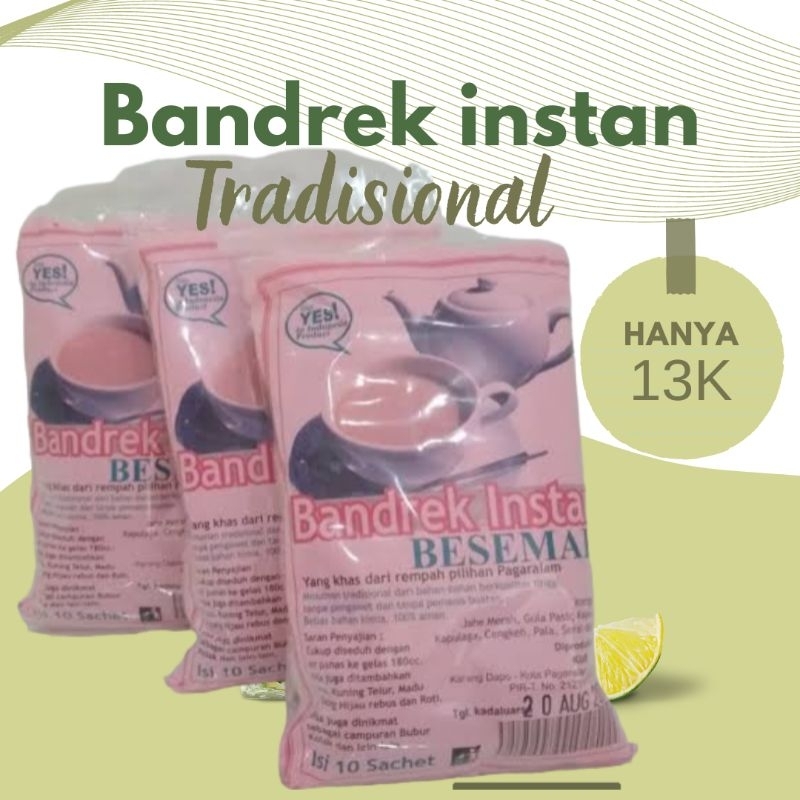 Jual 10 Sachet bandrek bubuk jahe merah instan jamu rempah jsr (COD