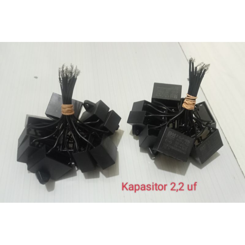Jual Kapasitor kipas angin Maspion Original ukuran 2,2 uf (isi 10 pcs
