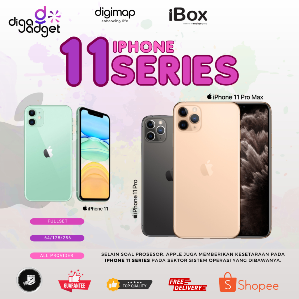 Jual Ibox Iphone 11 11 Pro 11 Pro Max 64gb 128gb 256gb 512gb Fullset Resmi Original