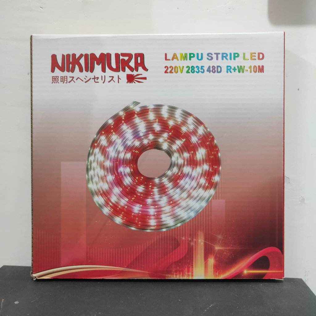 Jual Lampu LED Selang Nyala MERAH PUTIH High Light Merk NIKIMURA