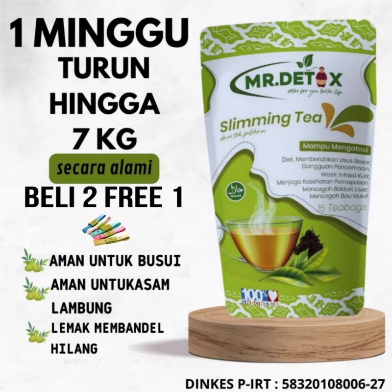 Jual Teh Pelangsing Mr.detox slimming tea | Shopee Indonesia