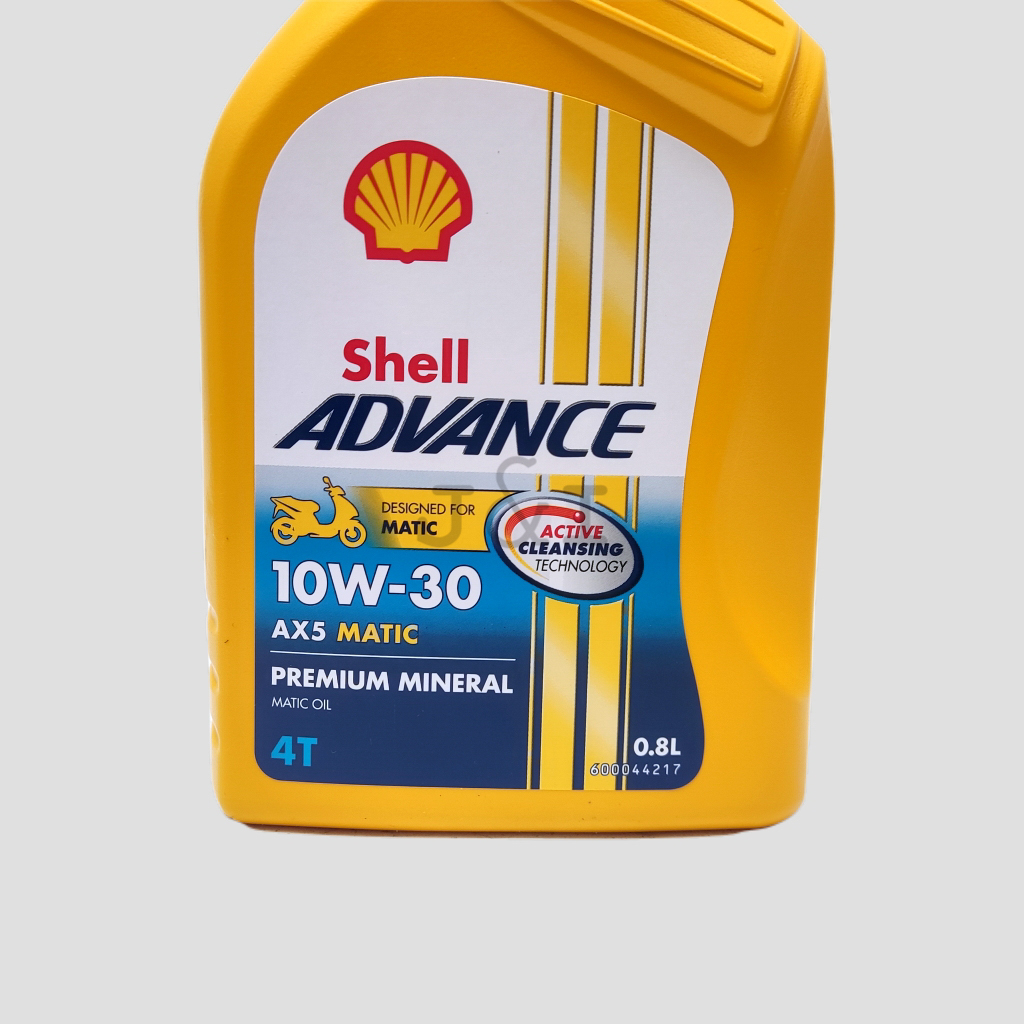 Jual Oli Shell Advance AX5 MATIC 10W-30 API SL JASO MB 0.8 Liter ...