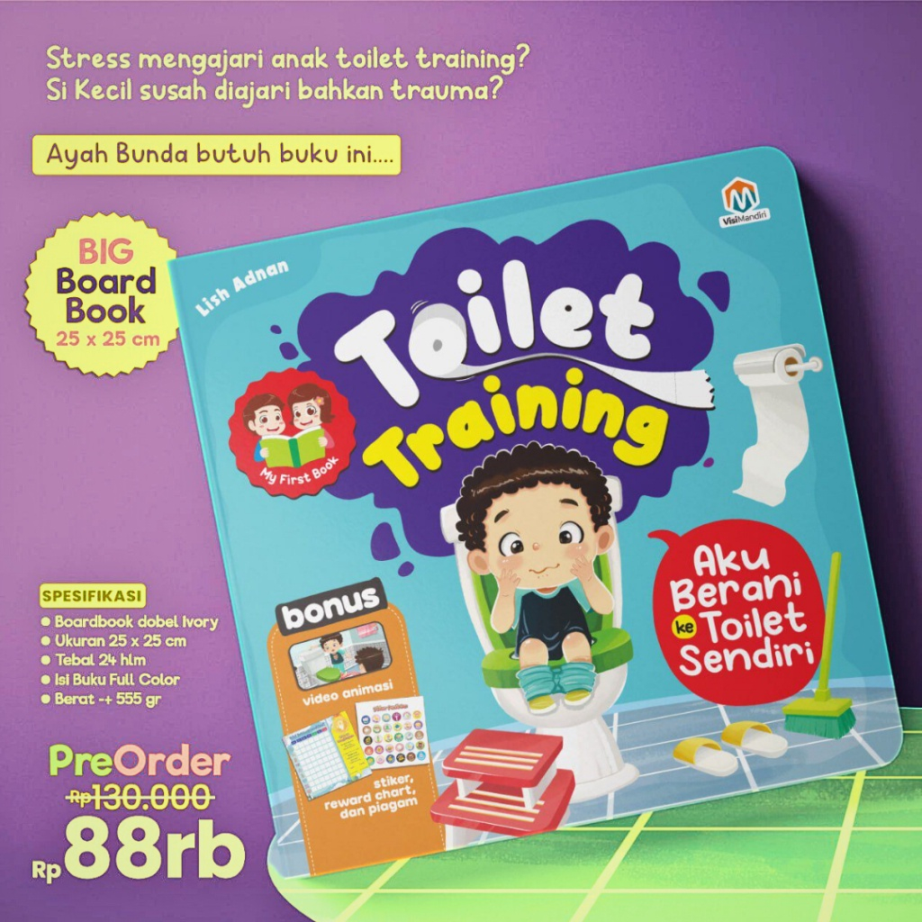 Jual BUKU Aktivitas anak MY FIRST BOOK TOILET TRAINING AKU BERANI