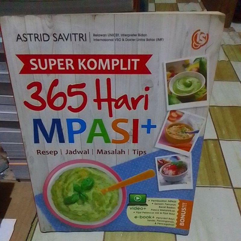 Jual SUPER KOMPLIT 365 HARI MPASI+ ( Resep / jadwal,/ masalah / Tips ...