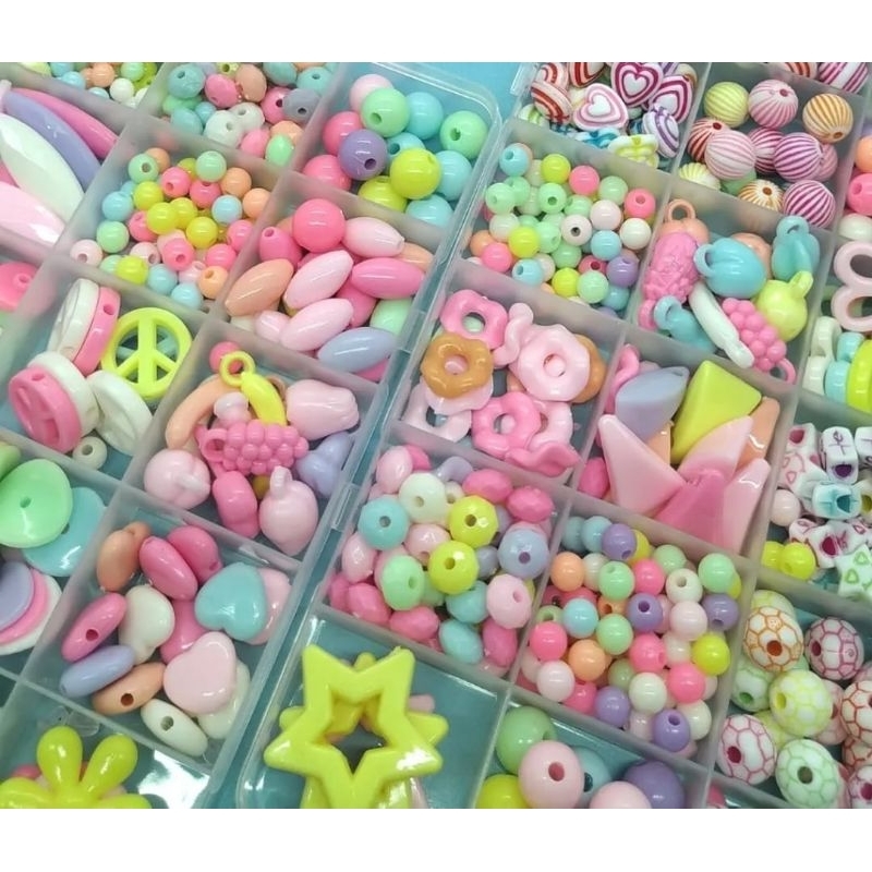 Jual Paket Manik Manik 24 Sekat + Tali Elastis | Shopee Indonesia