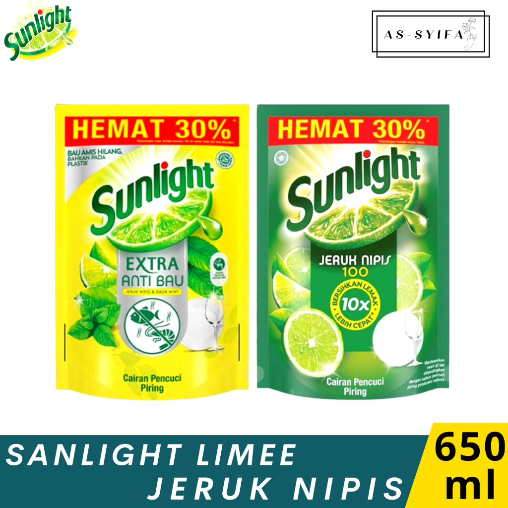 Jual Sunlight Sabun Cuci Piring Extra Jeruk Nipis 460ml 650ml 755ml