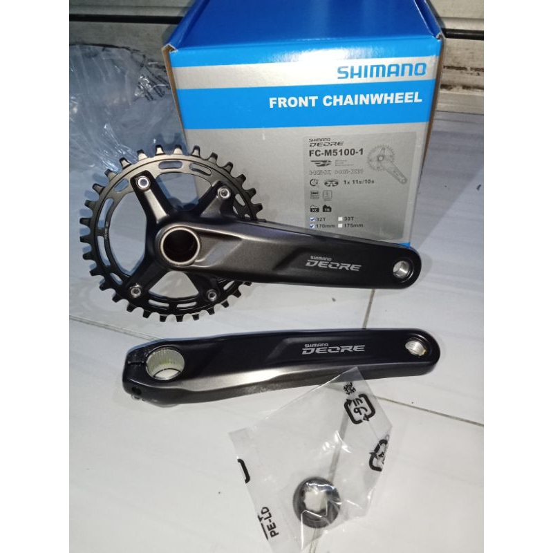 Jual Crank Shimano Deore M 5100 Singel 32 T 170 mm | Shopee Indonesia