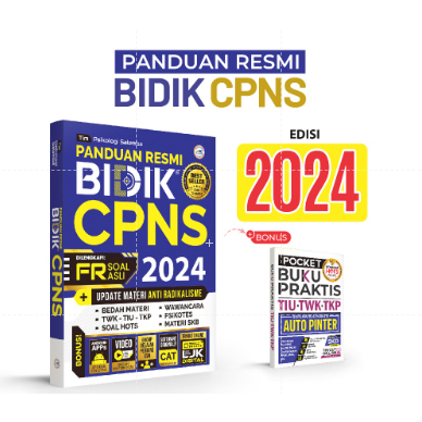 Jual Panduan Resmi Bidik CPNS 2024 + BONUS POCKET TIU TWK DAN TKP ...