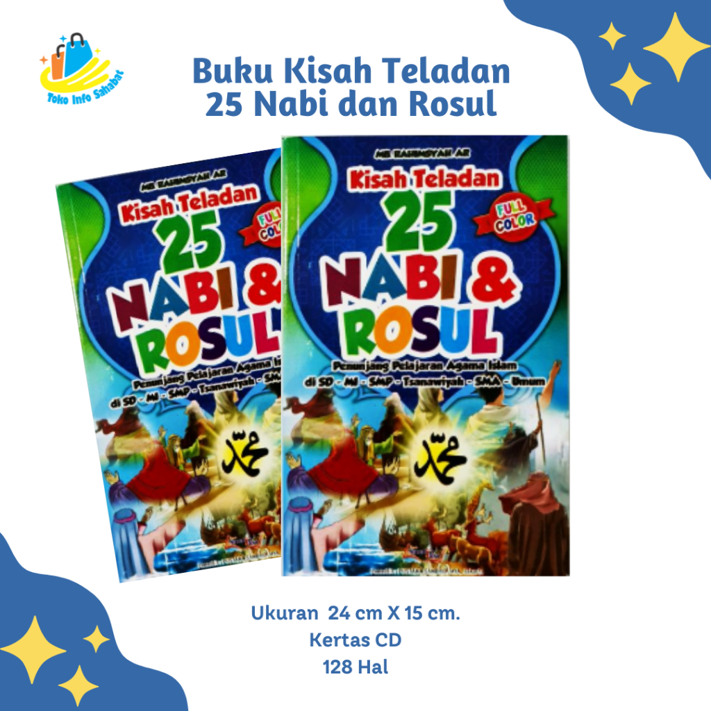 Jual Buku Kisah Teladan 25 Nabi Dan Rosul Full Colour Dilengkapi Gambar ...