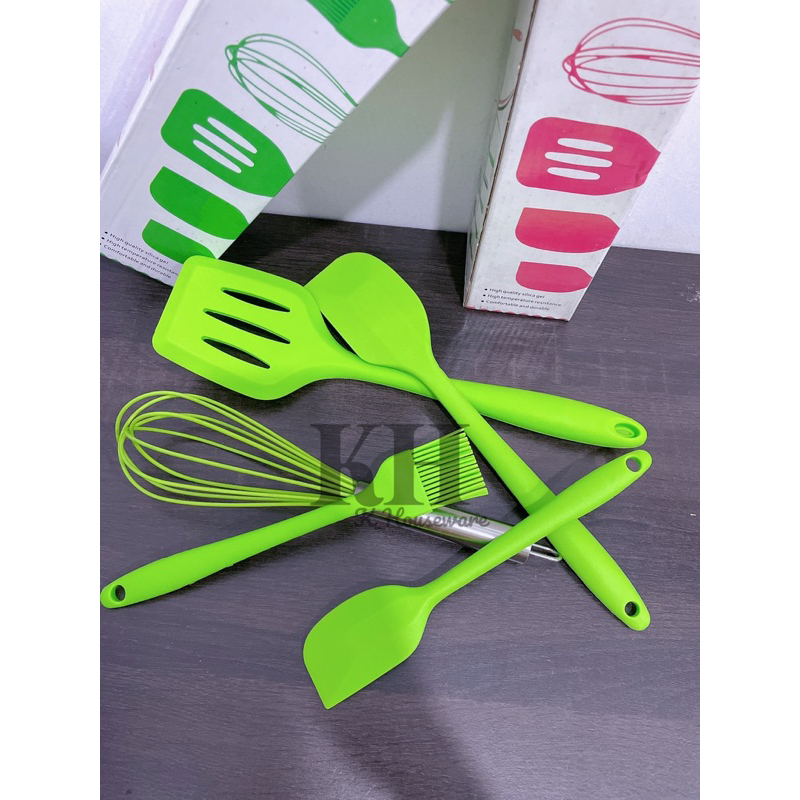 Jual SPATULA SILIKON SET 5IN1 TAHAN PANAS Shopee Indonesia