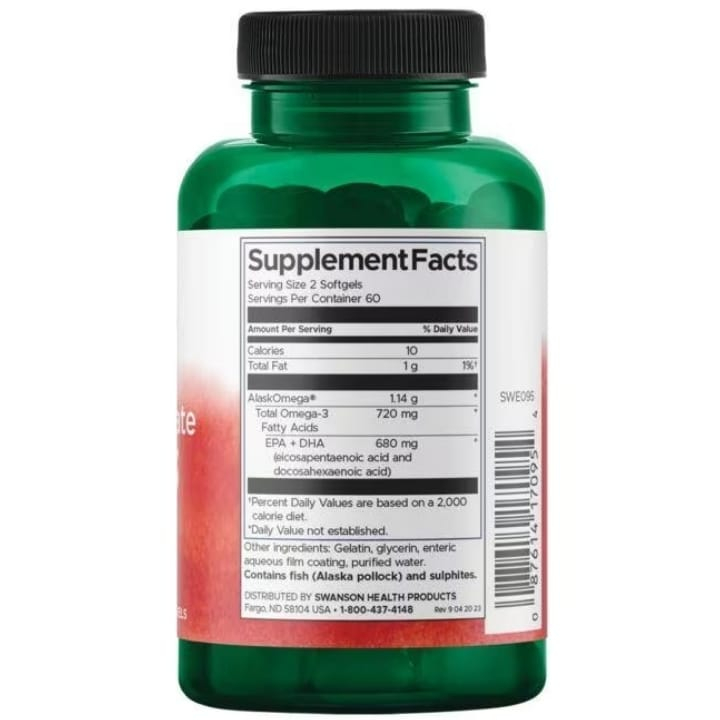 Jual Swanson High Concentrate Omega-3 120 Mini Softgels | Shopee Indonesia
