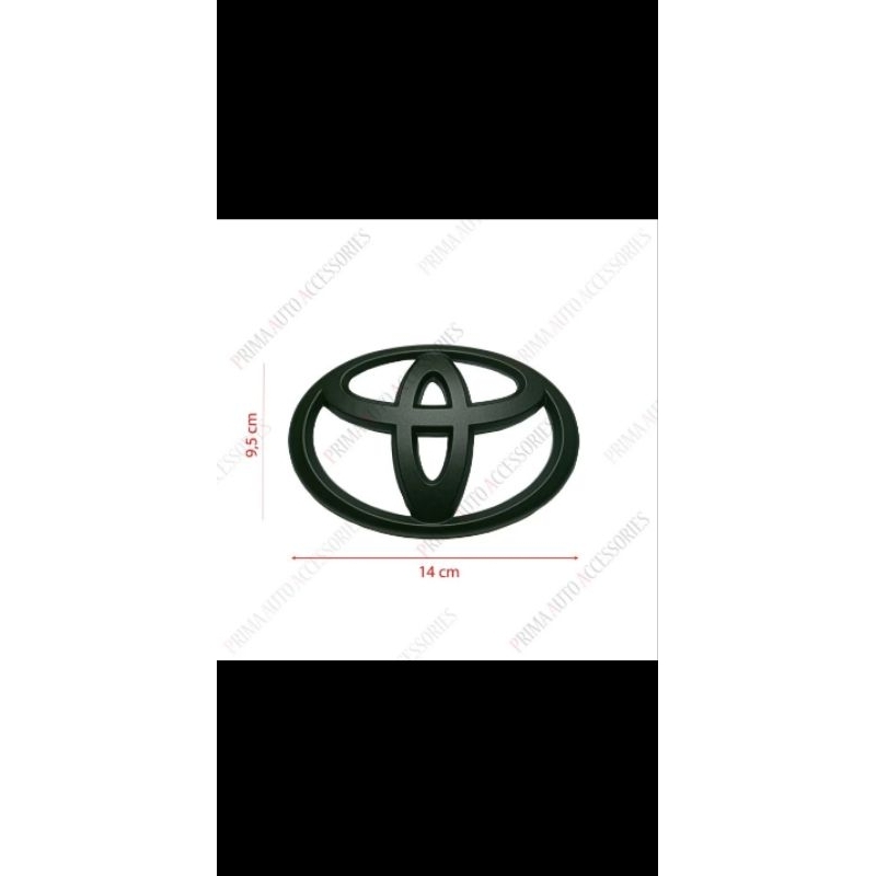 Jual Logo Emblem Mobil Toyota Hitam Doff 14cm | Shopee Indonesia