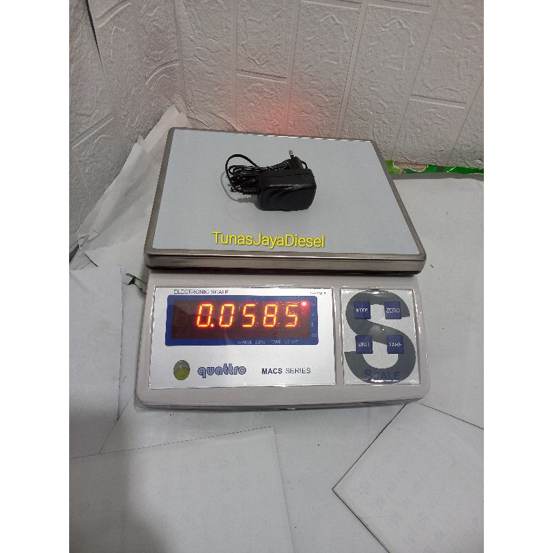 Jual QUATTRO Timbangan Digital Kapsitas 30kg MACS30W Shopee Indonesia