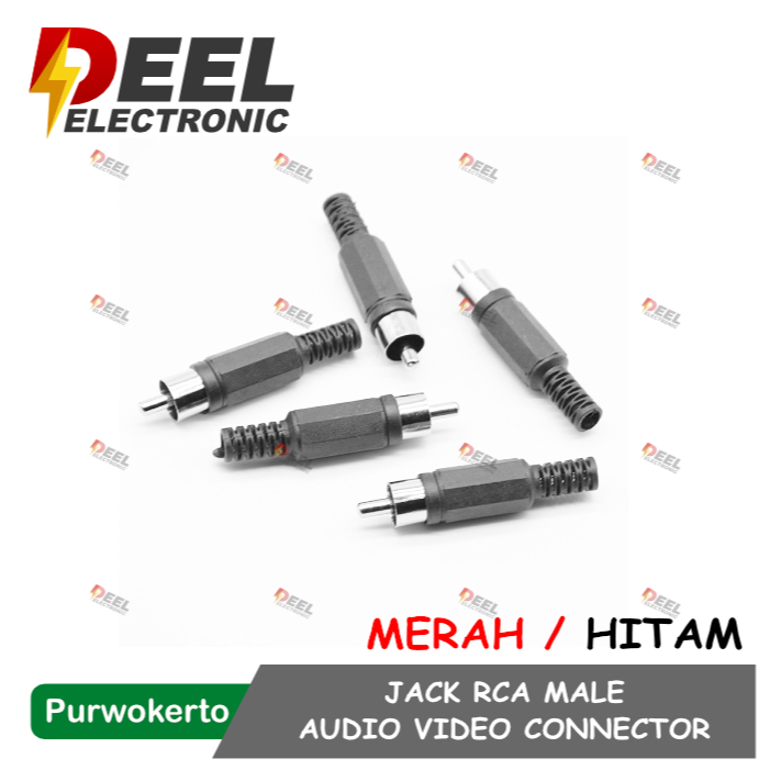 Jual JACK RCA MALE AUDIO VIDEO CONNECTOR AMPLIFIER TV DVD JEK RCA ...
