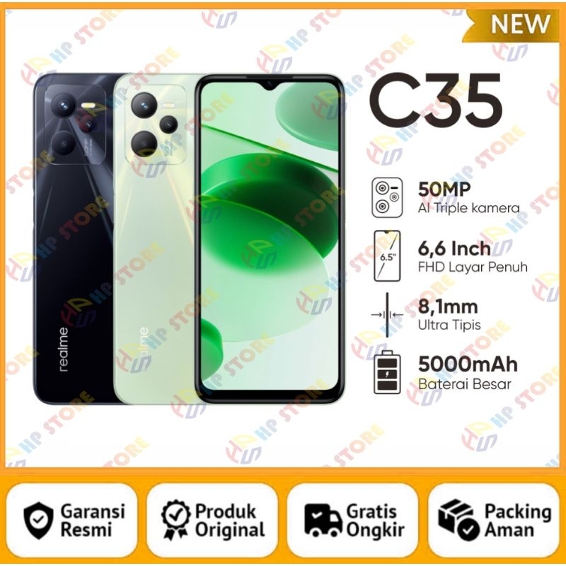 Promo Realme C55 NFC 8/256GB 6/128GB Garansi Resmi 12 Bulan - Sunshower,  6/128GB - Kota Surabaya - Digital_tech