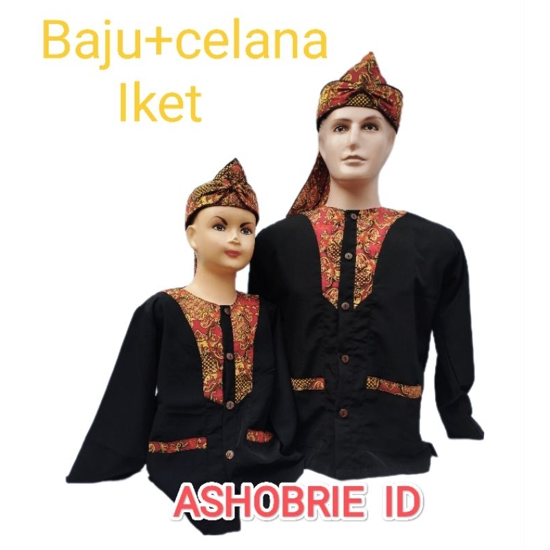 Jual Stelan baju pangsi anak&dewasa/Baju adat ukuran anak sekolah dan