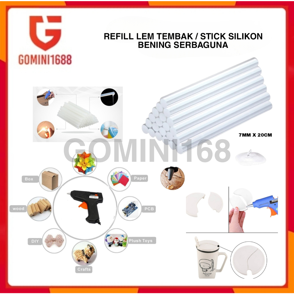 Jual Refill Isi Ulang Lem Tembak Ukuran Mm X Cm Lem Lilin Bakar Glue