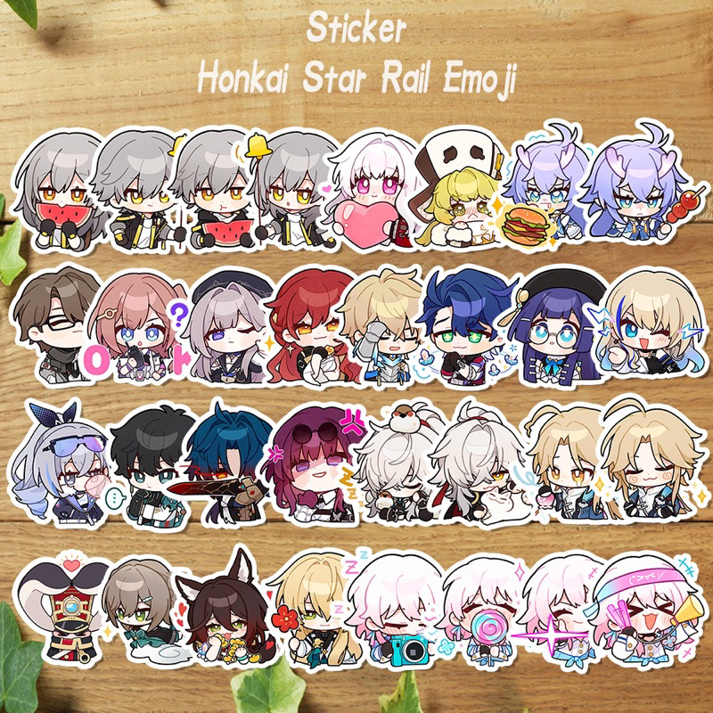 Jual Sticker Honkai Star Rail Emoji Sticker Vinyl / Stiker Set Honkai ...