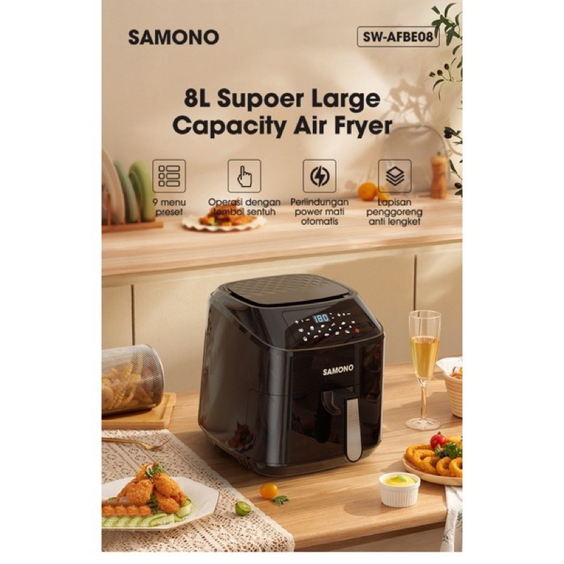 Jual SAMONO Air Fryer 8L | Shopee Indonesia