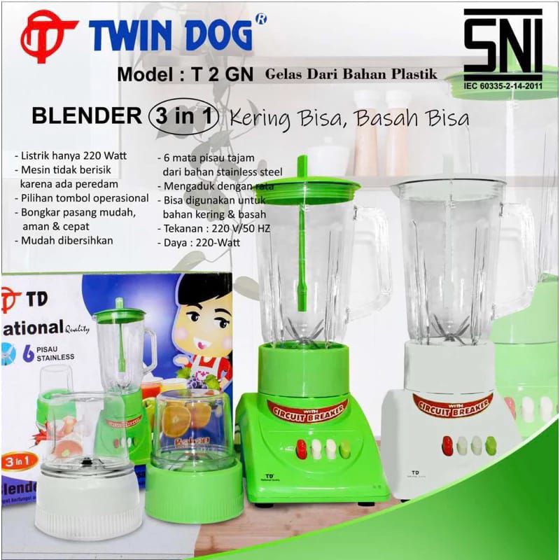 Jual BLENDER TD TWIN DOG SNI Shopee Indonesia