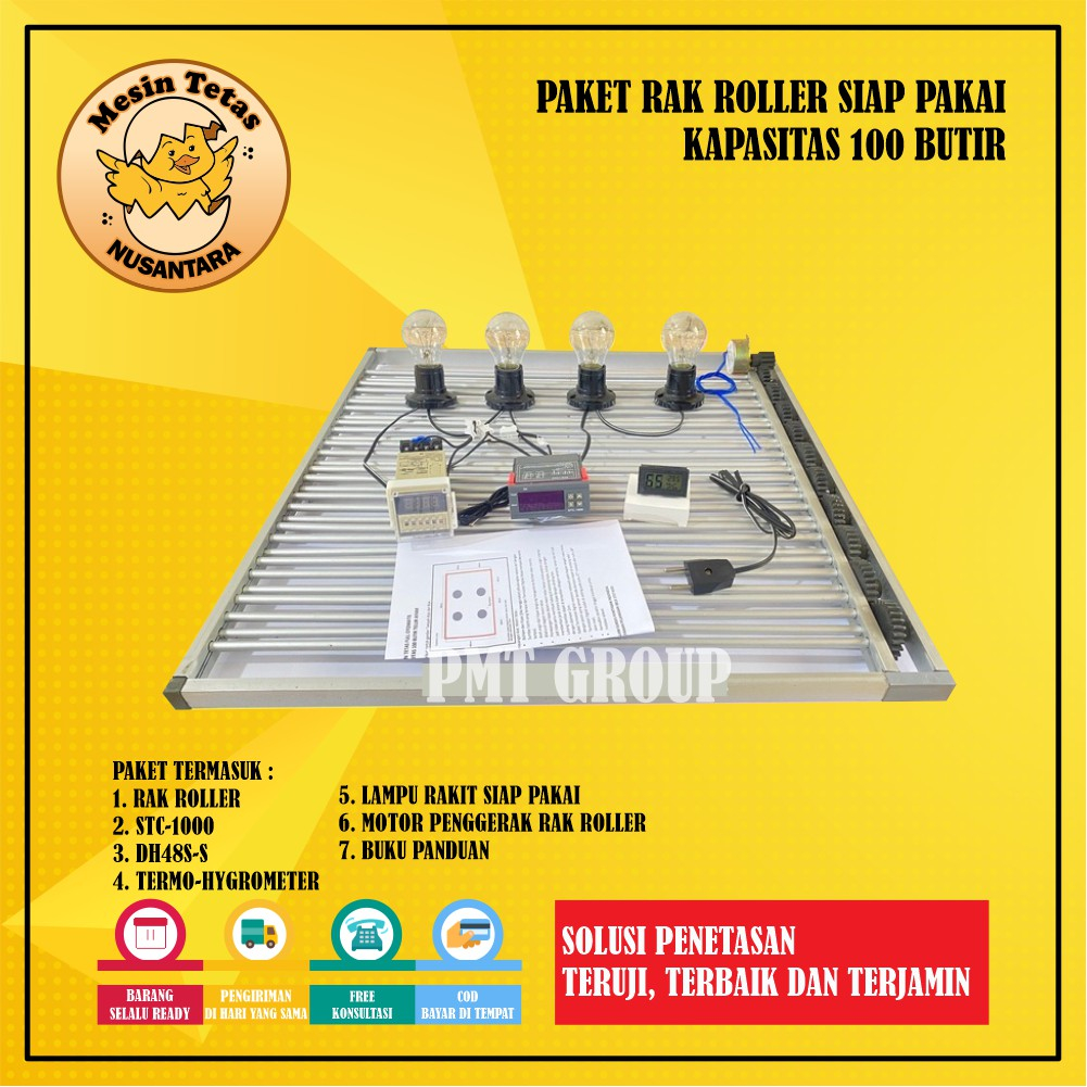 Jual Paket Lengkap Rak Roller Kap.100 untuk Mesin Tetas Telur | Shopee ...