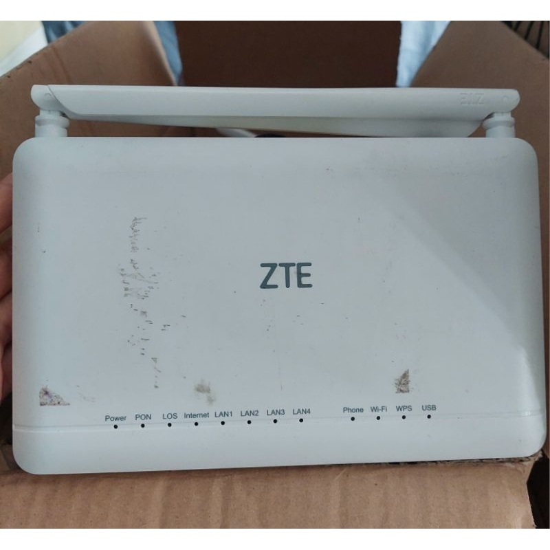 Jual ONT ZTE F670L GPON SECOND 5G + ADAPTOR | Shopee Indonesia