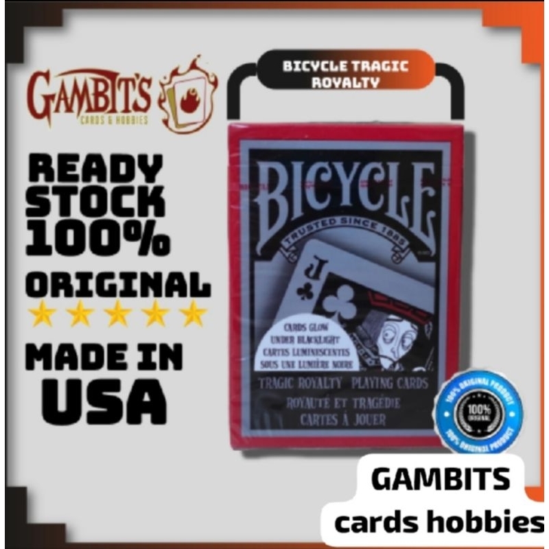 Jual Kartu remi Bicycle Tragic Royalty Playing Cards Kartu sulap 12345 ...
