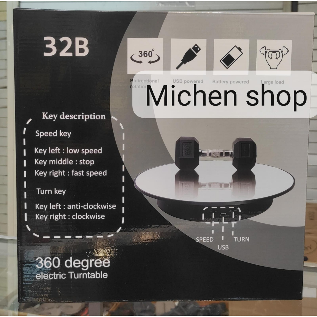 Jual display putar 32 cm Alas Putar Rotating Display Fotografi Stand ...