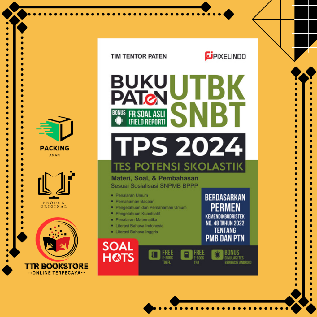 Jual Buku SNBT 2024 Buku Paten UTBK SNBT TPS 2024 Shopee Indonesia