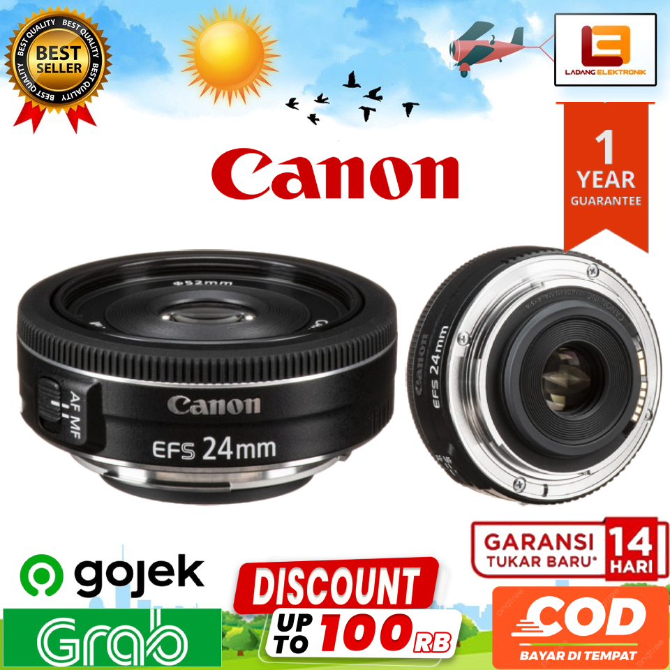 Jual Lensa Canon EF-S 24mm f/2.8 STM Lensa Wide Canon | Shopee Indonesia