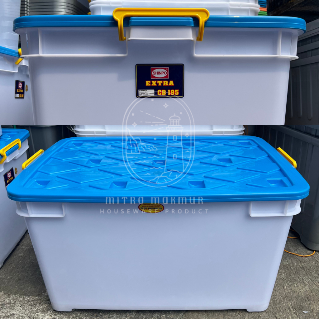 Jual KARGO - CONTAINER BOX 195 LITER KONTAINER RODA JUMBO SHINPO 195 ...