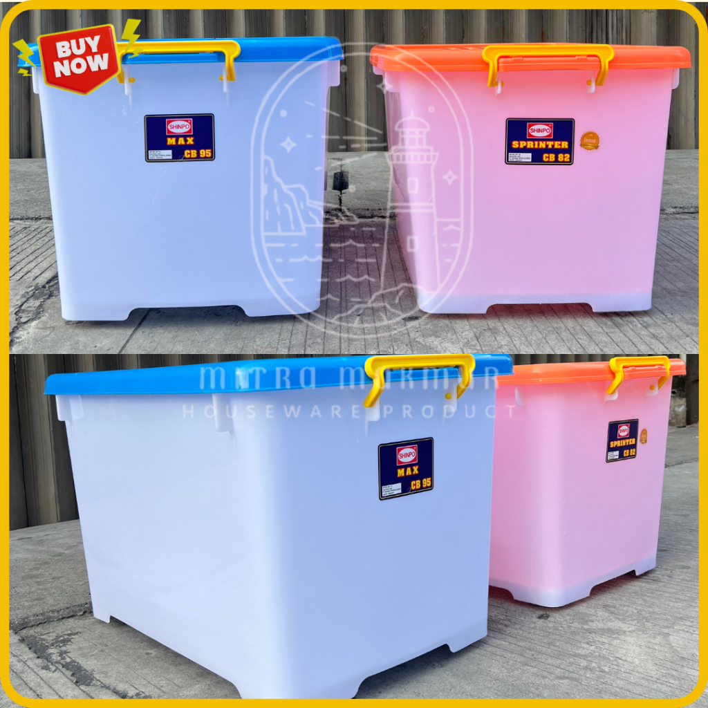 Jual SHINPO KONTAINER BOX RODA 82 - 95 LITER CONTAINER BOX WADAH ...
