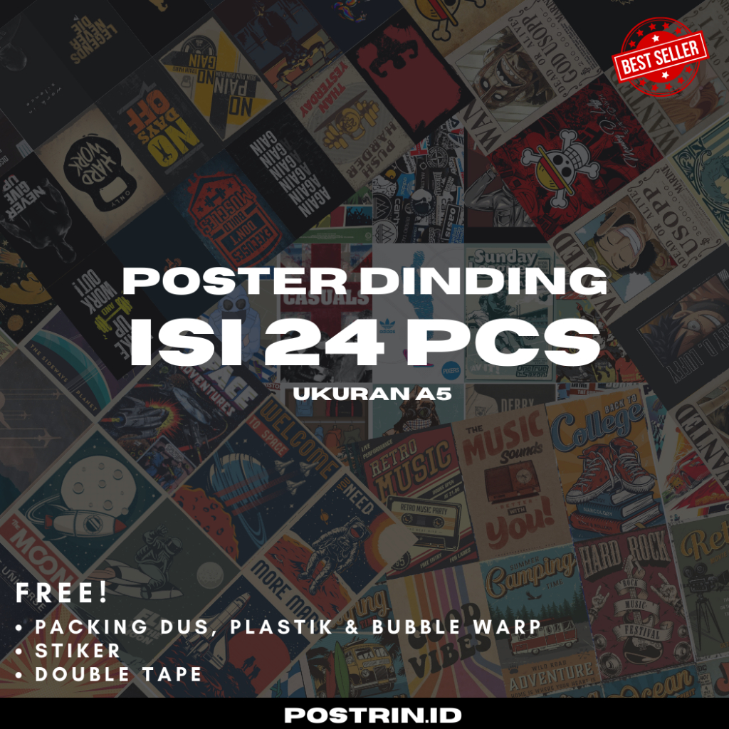 Jual Postrin - Band Poster (24 pcs) // Poster dinding // Poster ...