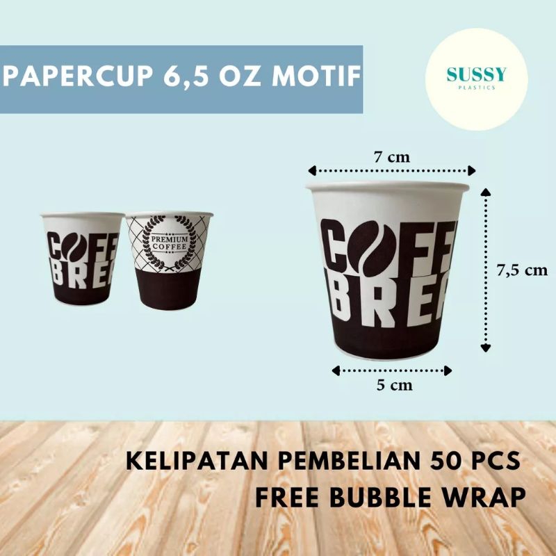Jual Paper cup coffe 6,5oz | Shopee Indonesia
